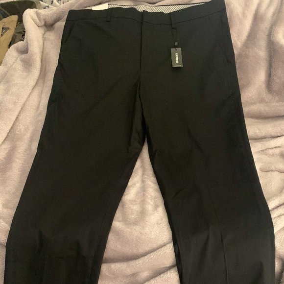 Express Extra Slim Stretch+ Black Pants 38x32 - Picture 1 of 5